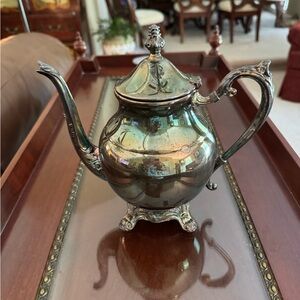 Vintage EB Rogers Silver Company new silver plate coffee pot.